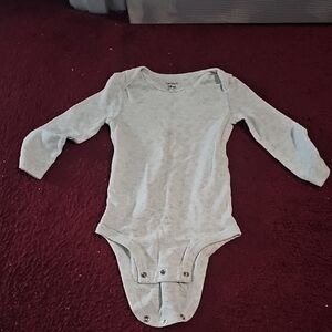Carter's Light Gray Long Sleeve Bodysuit